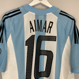 2002/04 ARGENTINA AIMAR #16 HOME SHIRT (L) ADIDAS