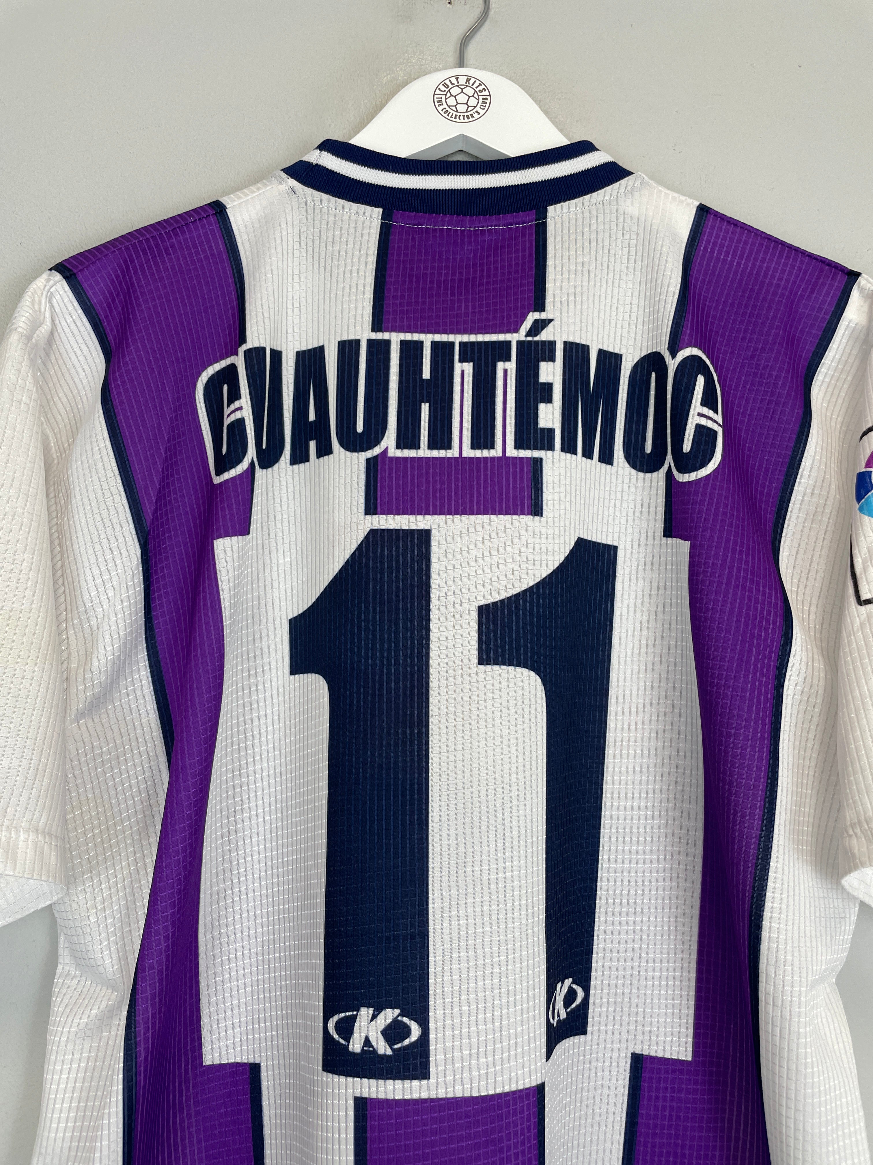 Shop 1999/01 REAL VALLODOLID CUAUHTEMOC #11 HOME SHIRT (L) KELME, classic football shirts, vintage football shirts & retro soccer jerseys at Cult Kits