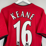 2002/04 MANCHESTER UNITED KEANE #16 HOME SHIRT (M) NIKE