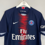 Shop 2018/19 PSG HOME SHIRT (L) NIKE, classic football shirts, vintage football shirts & retro soccer jerseys at Cult Kits