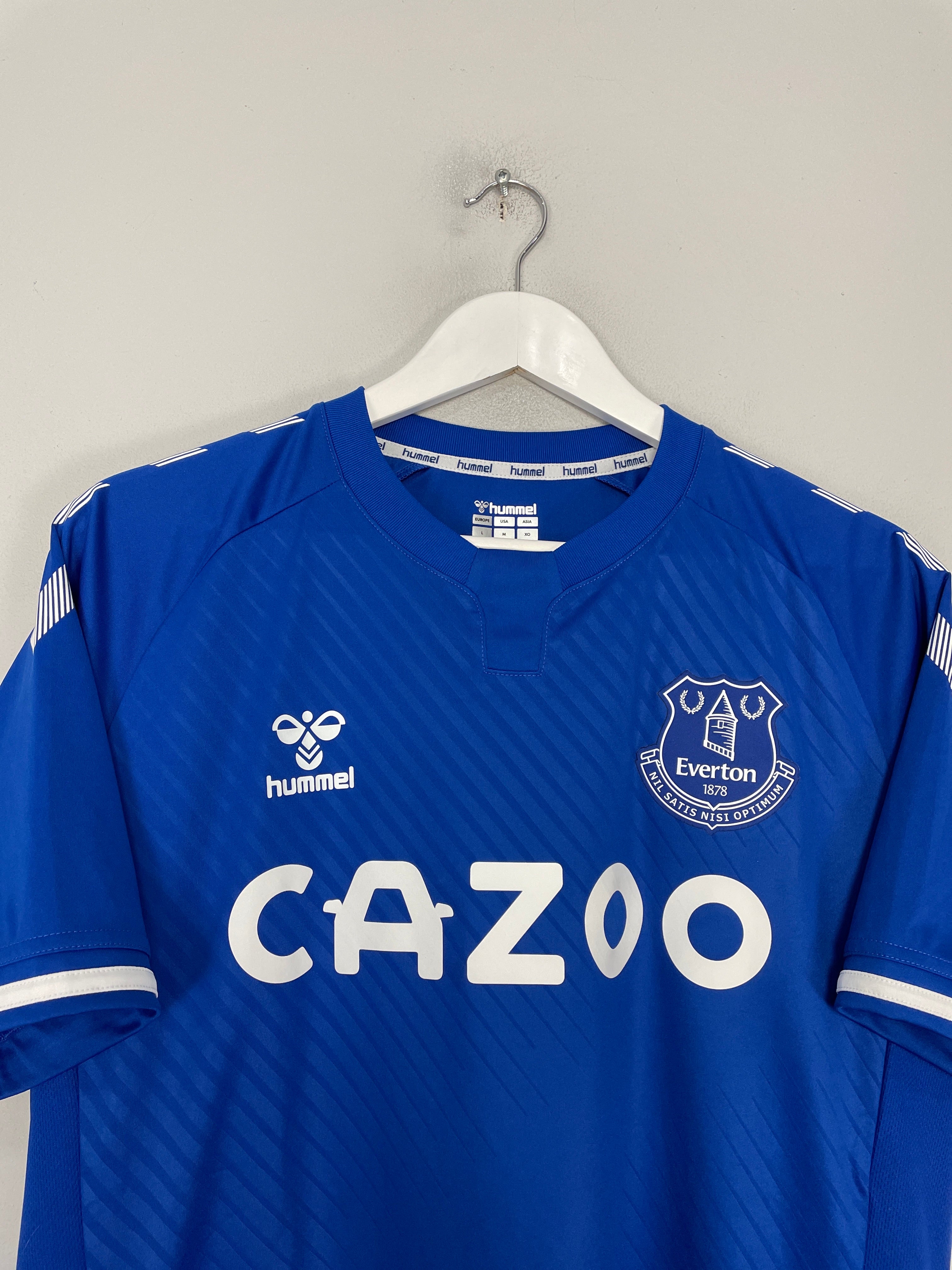 Shop 2020/21 EVERTON HOME SHIRT (L) HUMMEL, classic football shirts, vintage football shirts & retro soccer jerseys at Cult Kits