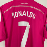 Shop 2014/15 REAL MADRID RONALDO #7 AWAY SHIRT (M) ADIDAS, classic football shirts, vintage football shirts & retro soccer jerseys at Cult Kits