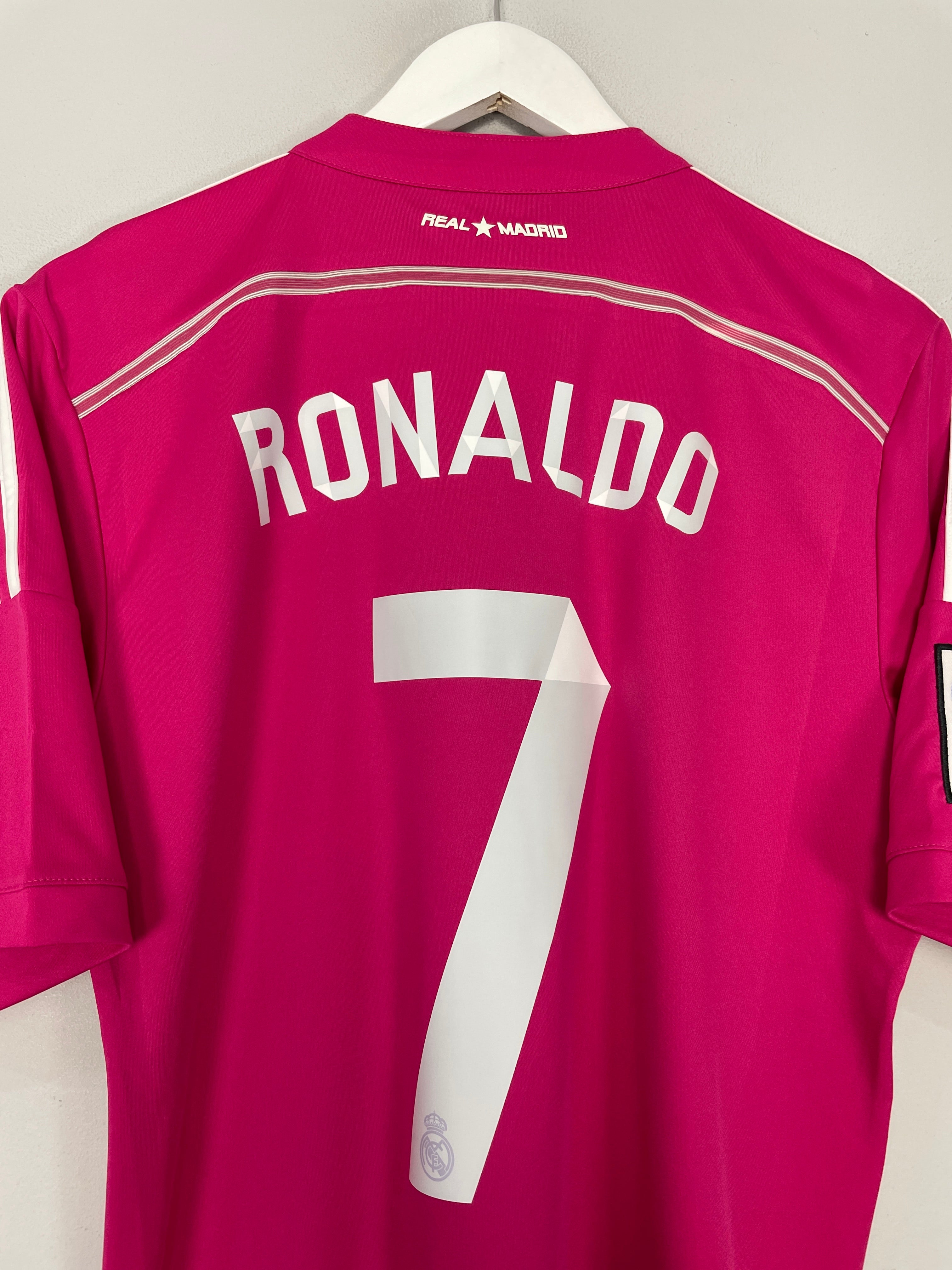 Shop 2014/15 REAL MADRID RONALDO #7 AWAY SHIRT (M) ADIDAS, classic football shirts, vintage football shirts & retro soccer jerseys at Cult Kits