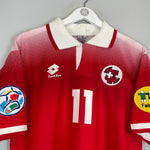 Shop 1996/98 SWITZERLAND CHAPUISAT #11 HOME SHIRT (L) LOTTO, classic football shirts, vintage football shirts & retro soccer jerseys at Cult Kits