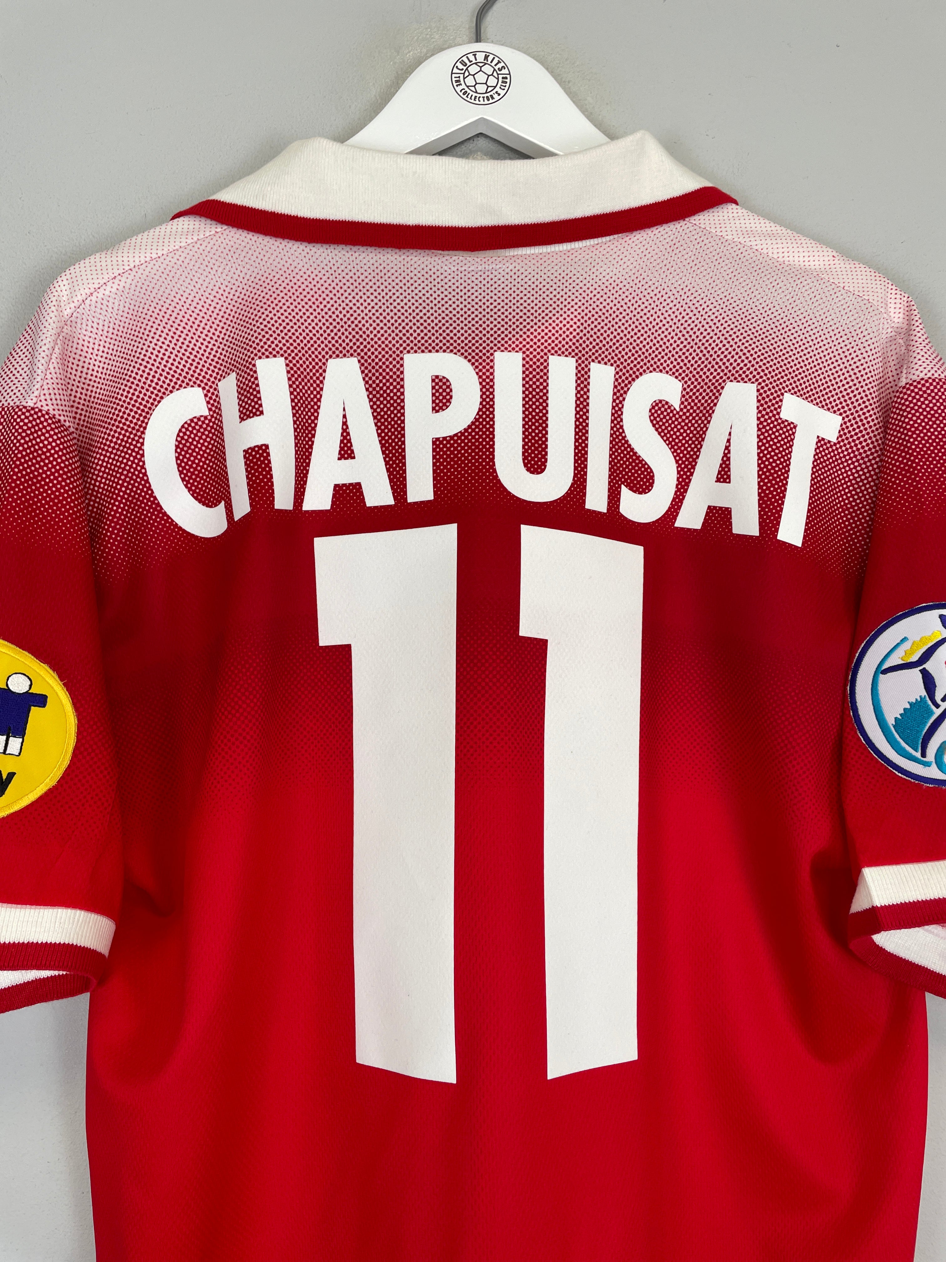 Shop 1996/98 SWITZERLAND CHAPUISAT #11 HOME SHIRT (L) LOTTO, classic football shirts, vintage football shirts & retro soccer jerseys at Cult Kits