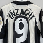 Shop 1997/98 JUVENTUS INZAGHI #9 HOME SHIRT (L) KAPPA, classic football shirts, vintage football shirts & retro soccer jerseys at Cult Kits