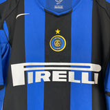 Shop 2004/05 INTER MILAN ADRIANO #10 HOME SHIRT (L) NIKE, classic football shirts, vintage football shirts & retro soccer jerseys at Cult Kits