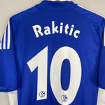 Shop 2008/10 SCHALKE RAKITIC #10 HOME SHIRT (M) ADIDAS, classic football shirts, vintage football shirts & retro soccer jerseys at Cult Kits