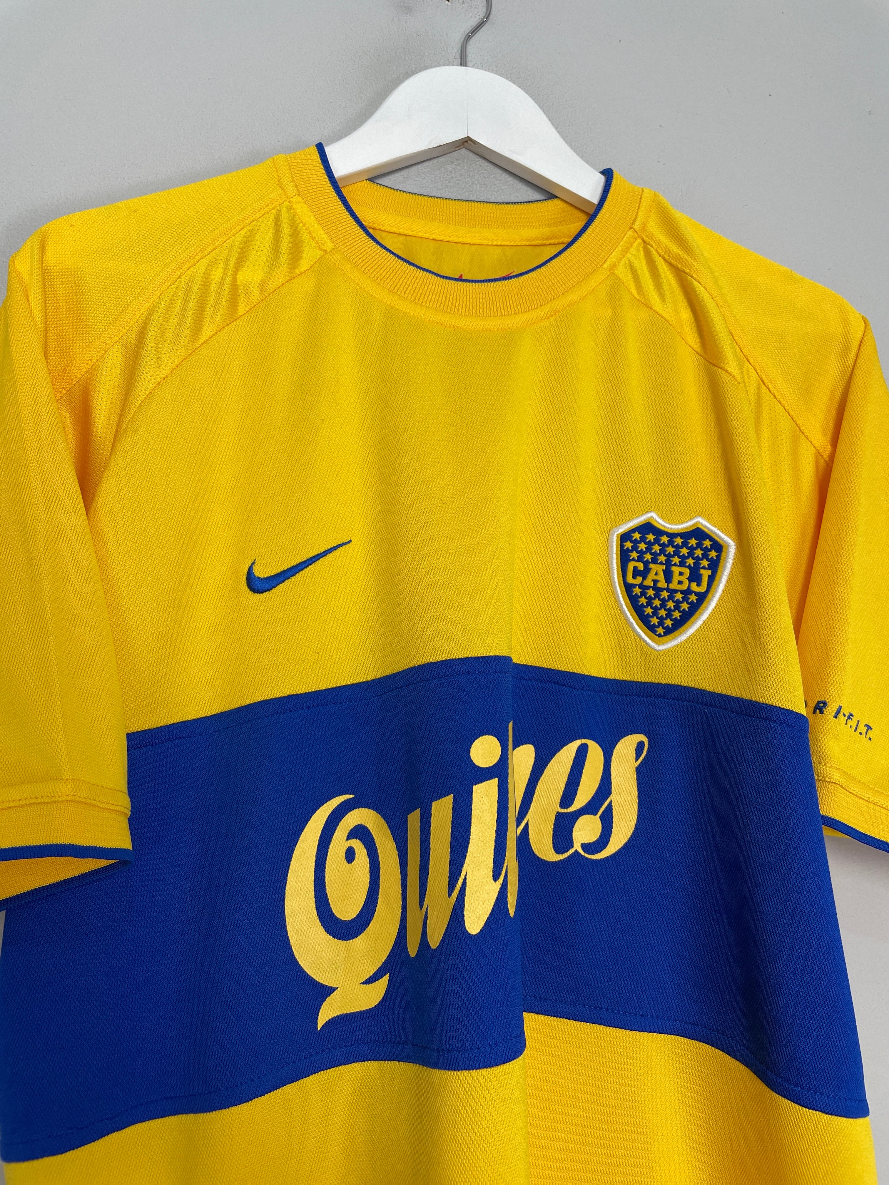 Shop 2000/01 BOCA JUNIORS AWAY SHIRT (L) NIKE, classic football shirts, vintage football shirts & retro soccer jerseys at Cult Kits