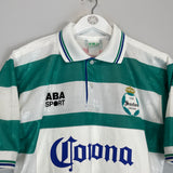Shop 1994/95 SANTOS LAGUNA #24 *MATCH ISSUE* HOME SHIRT (M) ABA SPORT, classic football shirts, vintage football shirts & retro soccer jerseys at Cult Kits