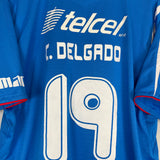 2006/08 CRUZ AZUL C.DELGADO #19 HOME SHIRT (XL) UMBRO