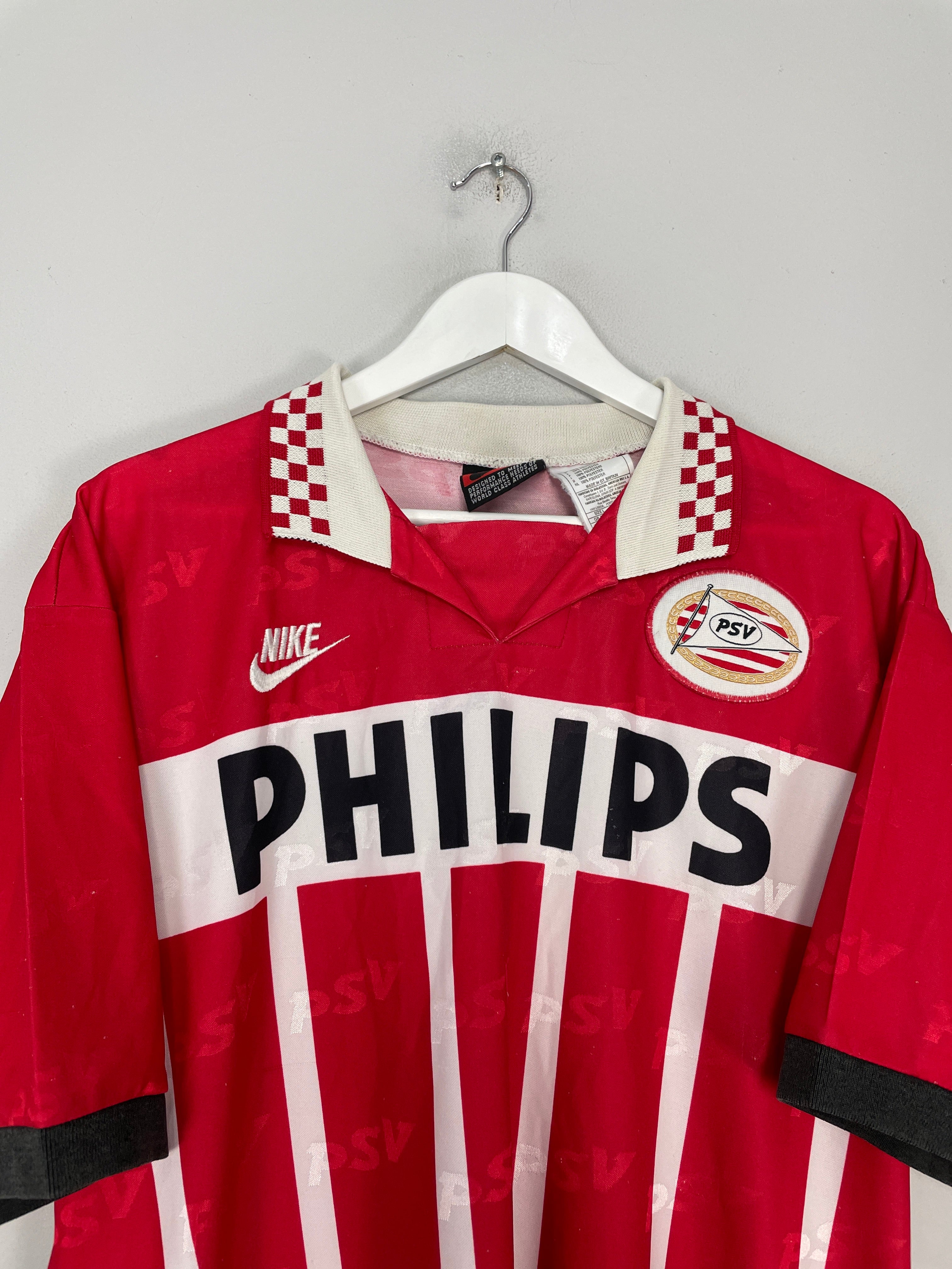 Shop 1995/96 PSV HOME SHIRT (L) NIKE, classic football shirts, vintage football shirts & retro soccer jerseys at Cult Kits