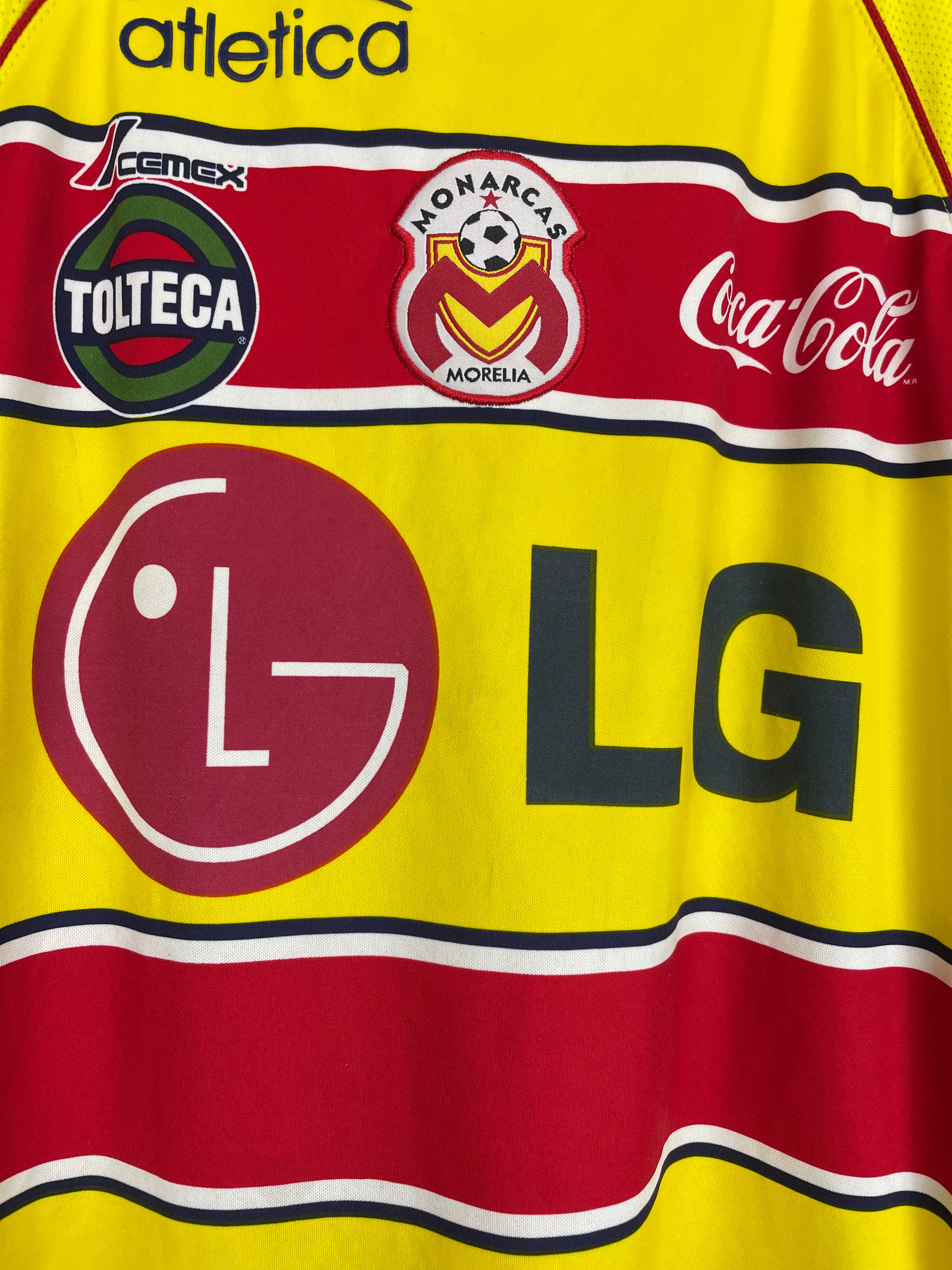 Shop 2005/06 MONARCAS MORELIA HOME SHIRT (L) ATLETICA, classic football shirts, vintage football shirts & retro soccer jerseys at Cult Kits