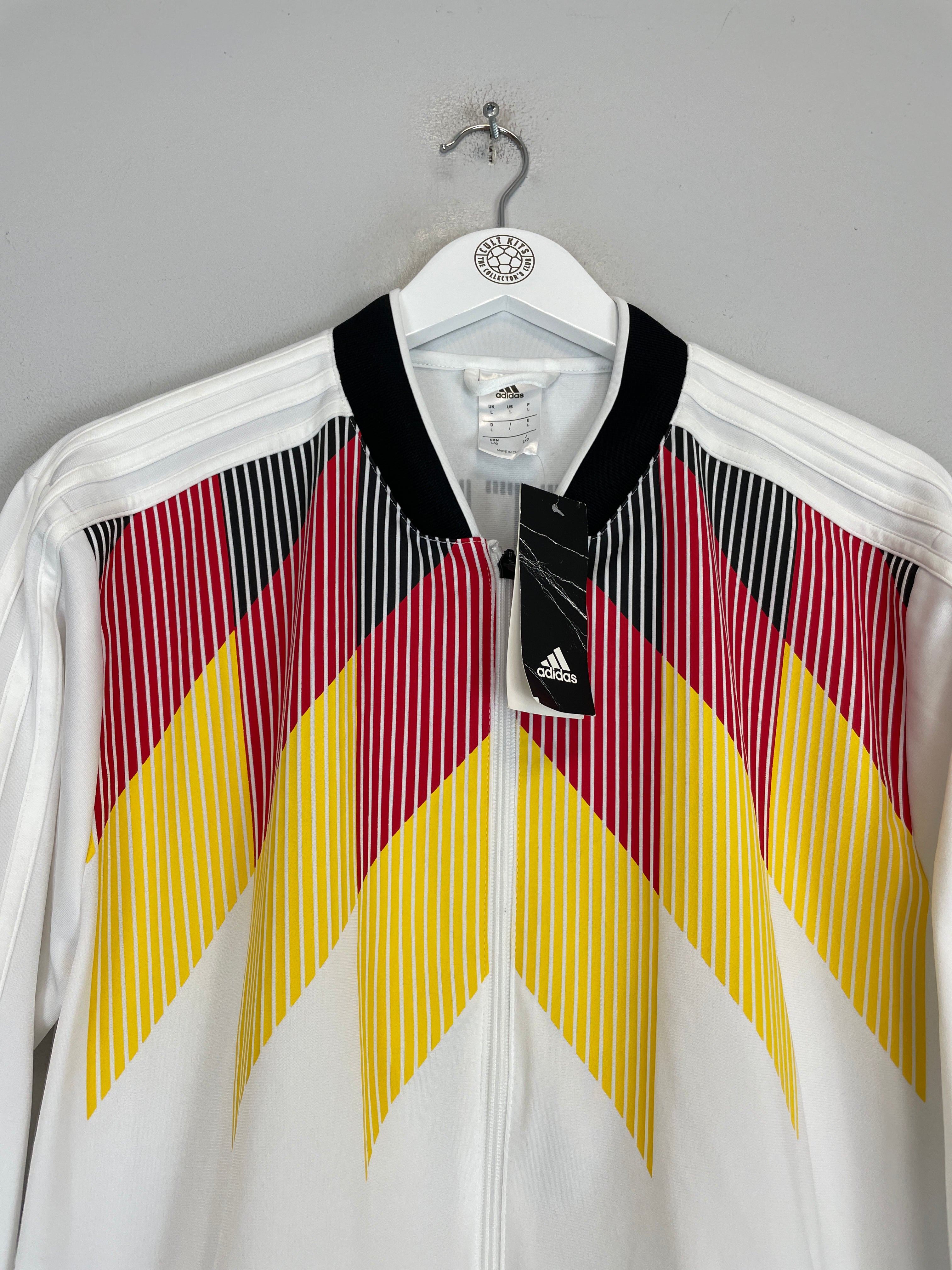 Shop 2018/19 GERMANY *BNWT* TRACK JACKET (L) ADIDAS, classic football shirts, vintage football shirts & retro soccer jerseys at Cult Kits