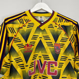 Shop 1991/93 ARSENAL AWAY SHIRT (L) ADIDAS, classic football shirts, vintage football shirts & retro soccer jerseys at Cult Kits