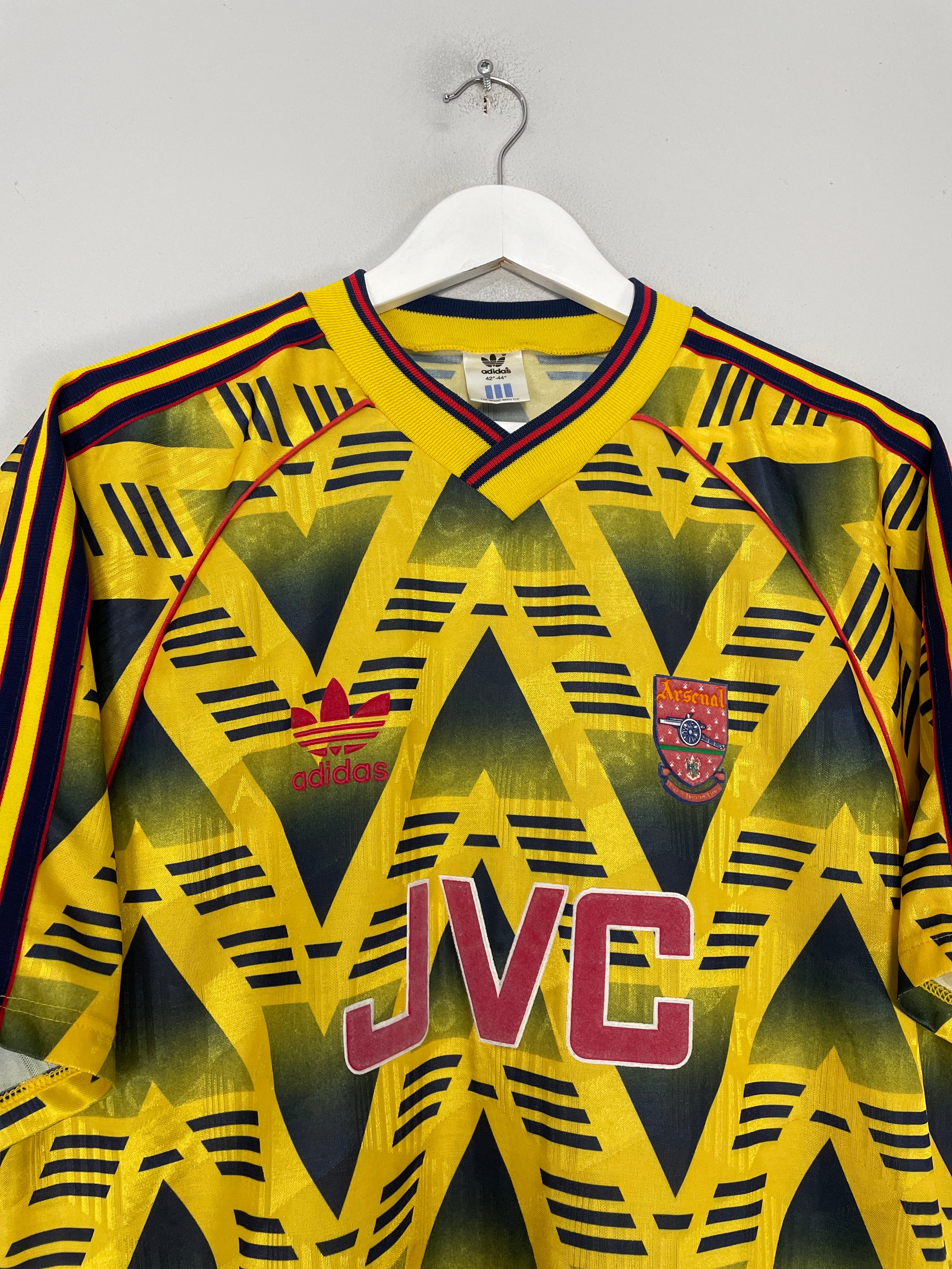 Shop 1991/93 ARSENAL AWAY SHIRT (L) ADIDAS, classic football shirts, vintage football shirts & retro soccer jerseys at Cult Kits