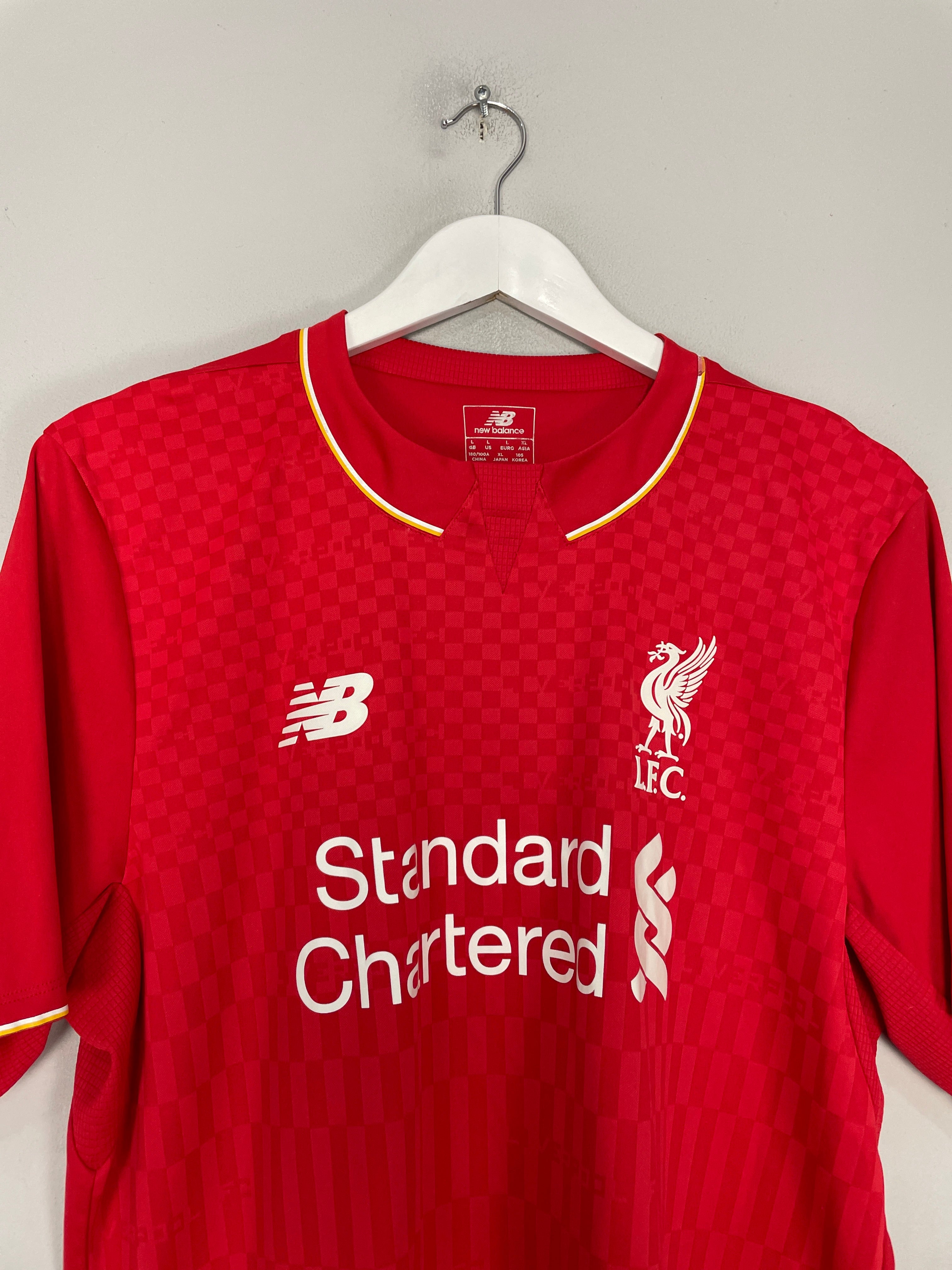 Shop 2015/16 LIVERPOOL COUTINHO #10 HOME SHIRT (L) NEW BALANCE, classic football shirts, vintage football shirts & retro soccer jerseys at Cult Kits