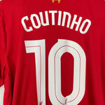 Shop 2015/16 LIVERPOOL COUTINHO #10 HOME SHIRT (L) NEW BALANCE, classic football shirts, vintage football shirts & retro soccer jerseys at Cult Kits
