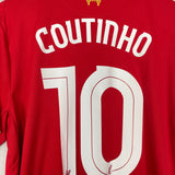 Shop 2015/16 LIVERPOOL COUTINHO #10 HOME SHIRT (L) NEW BALANCE, classic football shirts, vintage football shirts & retro soccer jerseys at Cult Kits