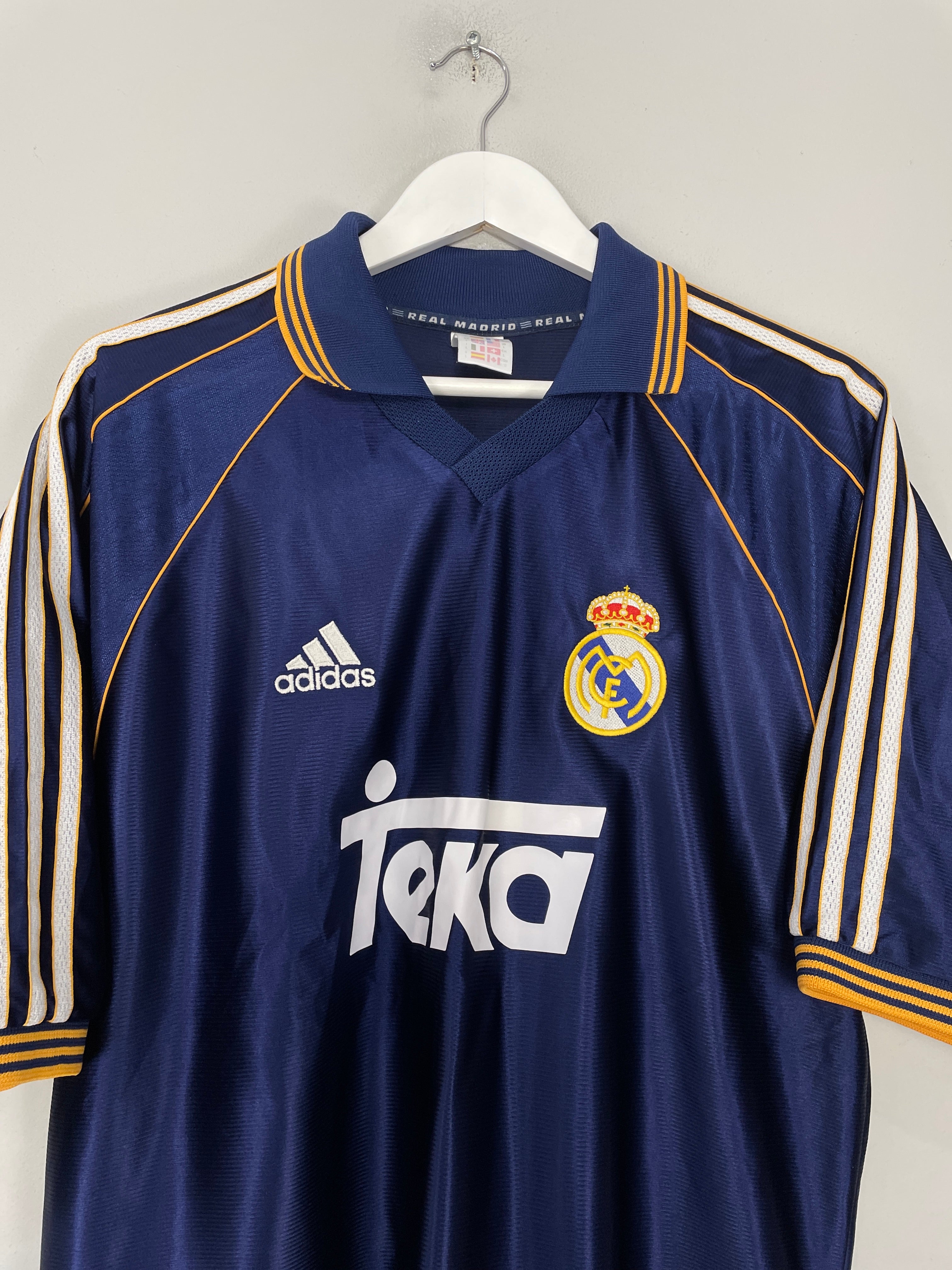 Shop 1998/99 REAL MADRID RAUL #7 THIRD SHIRT (L) ADIDAS, classic football shirts, vintage football shirts & retro soccer jerseys at Cult Kits