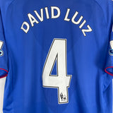 2010/11 CHELSEA DAVID LUIZ #4 HOME SHIRT (M) ADIDAS