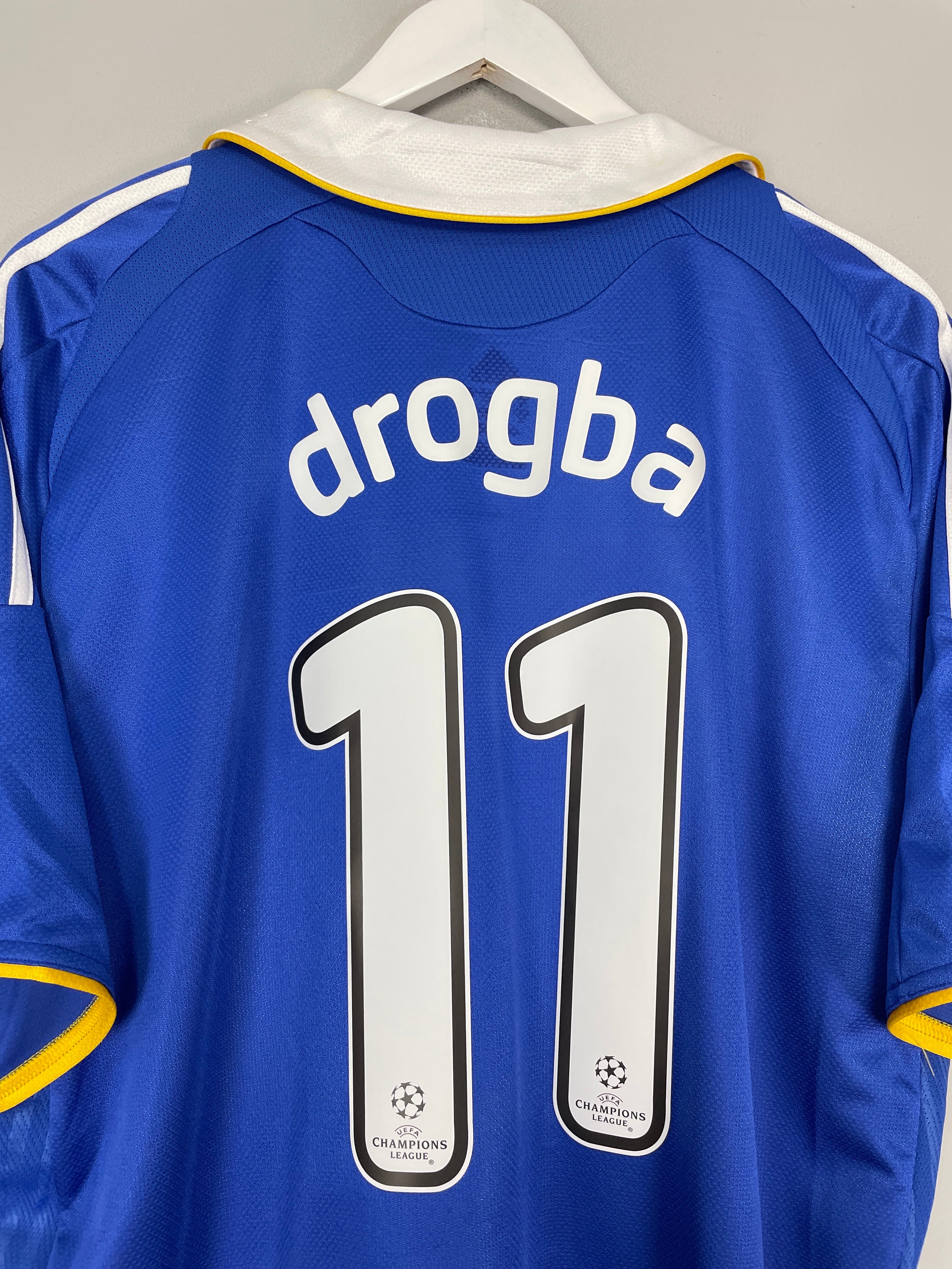 Shop 2008/09 CHELSEA DROGBA #11 HOME SHIRT (XL) ADIDAS, classic football shirts, vintage football shirts & retro soccer jerseys at Cult Kits
