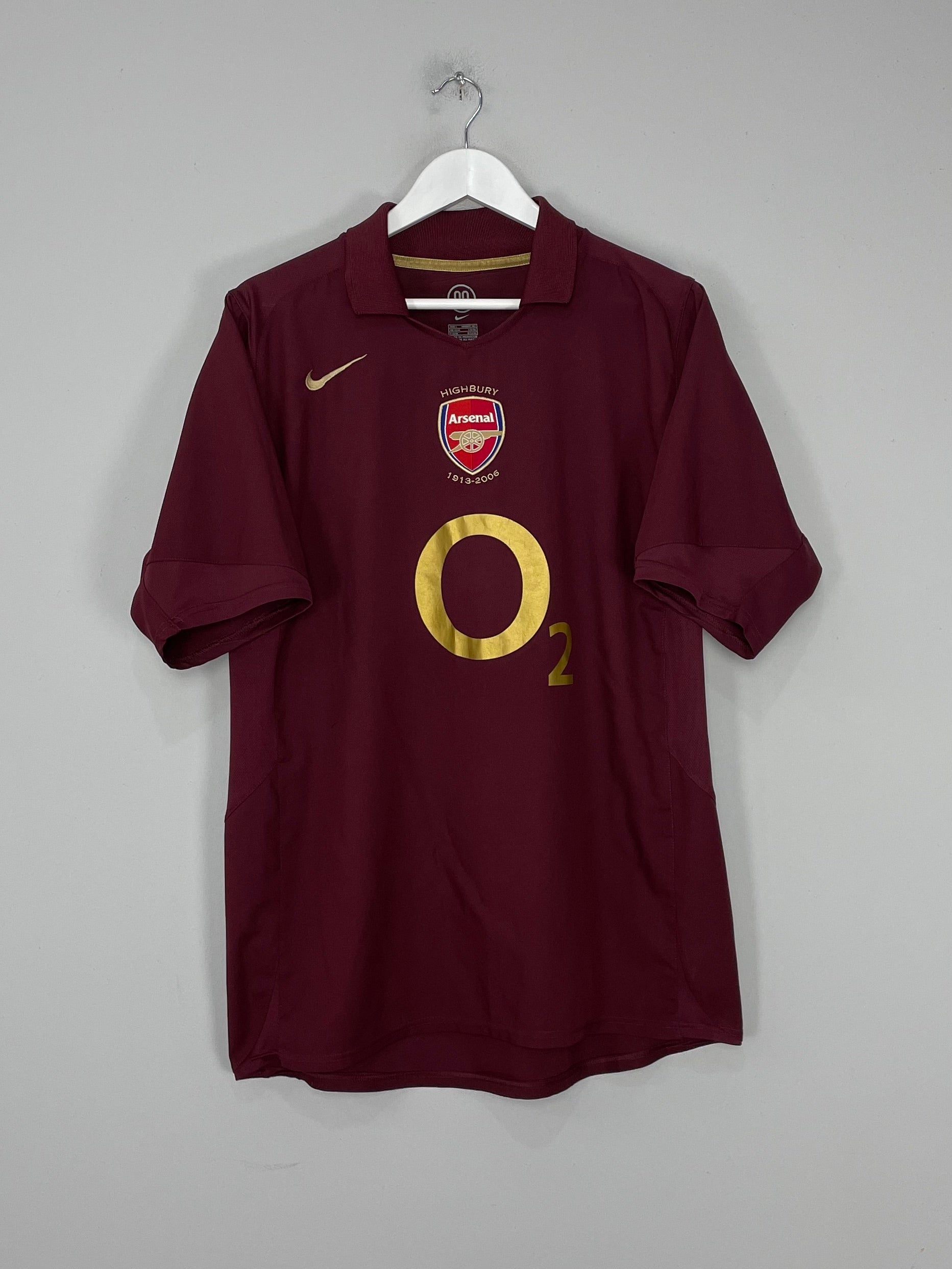 Shop 2005/06 ARSENAL HENRY #14 HOME SHIRT (L) NIKE, classic football shirts, vintage football shirts & retro soccer jerseys at Cult Kits