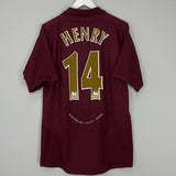 Shop 2005/06 ARSENAL HENRY #14 HOME SHIRT (L) NIKE, classic football shirts, vintage football shirts & retro soccer jerseys at Cult Kits