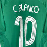2007/08 MEXICO C.BLANCO #10 HOME SHIRT (M) ADIDAS