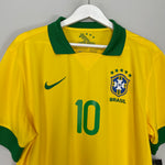 Shop 2013/14 BRAZIL RONALDINHO #10 *BNWT* HOME SHIRT (XL) NIKE, classic football shirts, vintage football shirts & retro soccer jerseys at Cult Kits