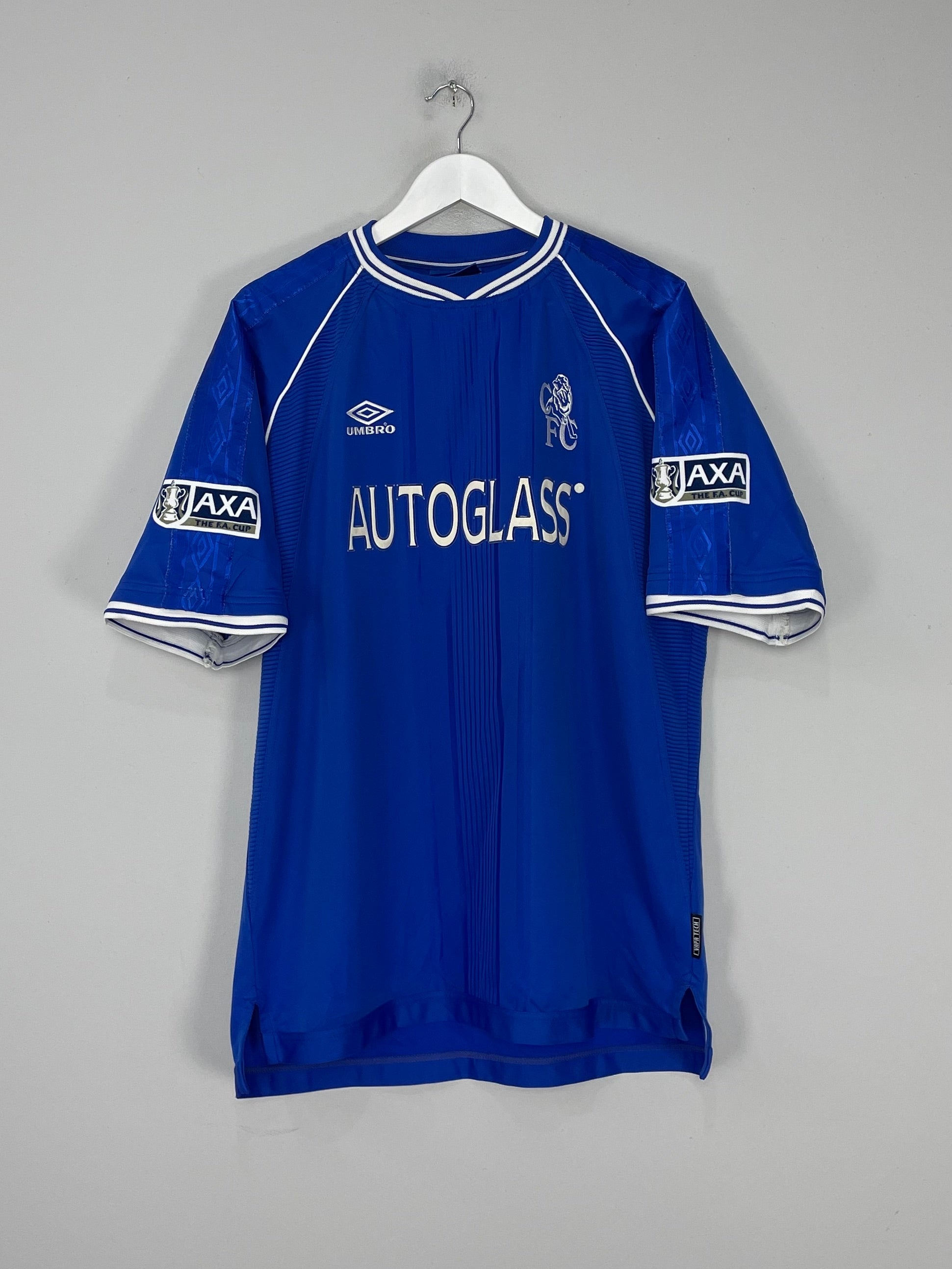 Shop 1999/01 CHELSEA ZOLA #25 FA CUP HOME SHIRT (XL) UMBRO, classic football shirts, vintage football shirts & retro soccer jerseys at Cult Kits