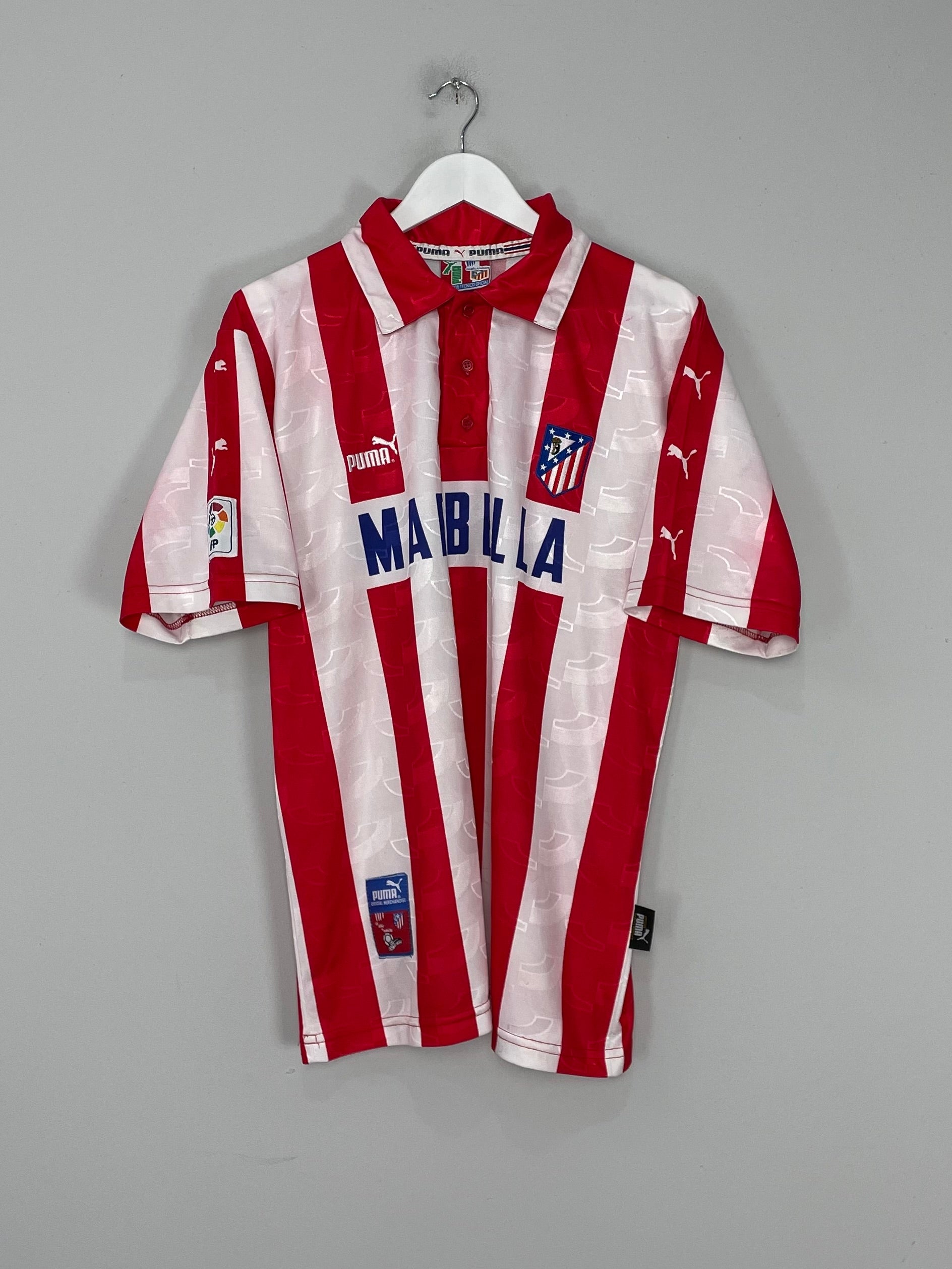 Shop 1997/98 ATLETICO MADRID VIERI #9 HOME SHIRT (L) PUMA, classic football shirts, vintage football shirts & retro soccer jerseys at Cult Kits