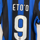 Shop 2009/10 INTER MILAN ETO'O #9 HOME SHIRT (M) NIKE, classic football shirts, vintage football shirts & retro soccer jerseys at Cult Kits