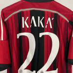 Shop 2014/15 AC MILAN KAKA #22 HOME SHIRT (L) ADIDAS, classic football shirts, vintage football shirts & retro soccer jerseys at Cult Kits