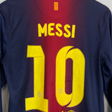 2012/13 BARCELONA MESSI #10 L/S HOME SHIRT (S) NIKE