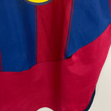 Shop 2003/04 BARCELONA RONALDINHO #10 HOME SHIRT (L) NIKE, classic football shirts, vintage football shirts & retro soccer jerseys at Cult Kits