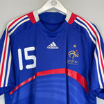 Shop 2007/08 FRANCE THURAM #15 HOME SHIRT (L) ADIDAS, classic football shirts, vintage football shirts & retro soccer jerseys at Cult Kits