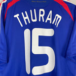Shop 2007/08 FRANCE THURAM #15 HOME SHIRT (L) ADIDAS, classic football shirts, vintage football shirts & retro soccer jerseys at Cult Kits
