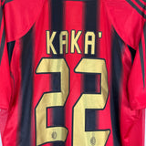 2004/05 AC MILAN KAKA #22 *PLAYER ISSUE* HOME SHIRT (XL) ADIDAS