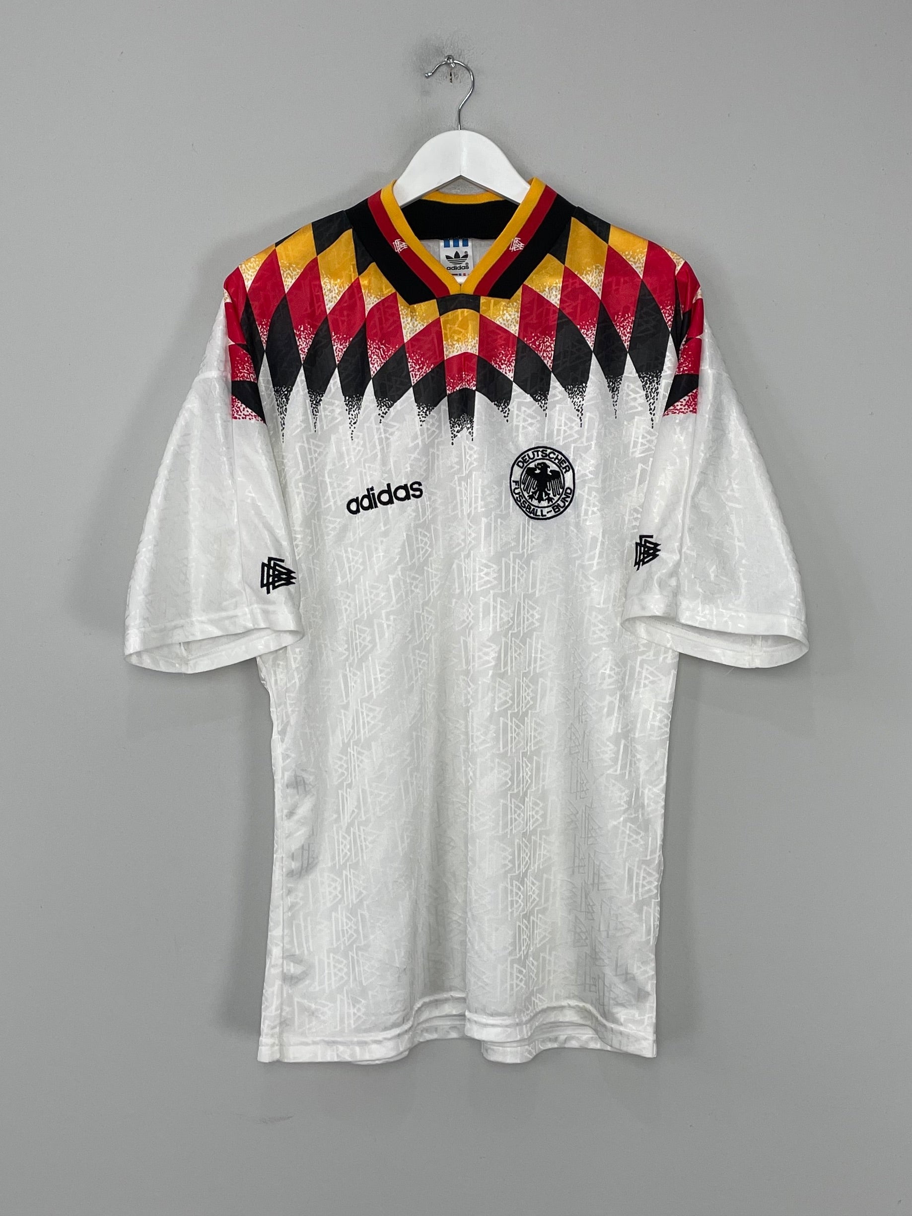 Shop 1994/96 GERMANY HOME SHIRT (XL) ADIDAS, classic football shirts, vintage football shirts & retro soccer jerseys at Cult Kits
