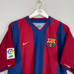 Shop 2002/03 BARCELONA INIESTA #34 HOME SHIRT (L) NIKE, classic football shirts, vintage football shirts & retro soccer jerseys at Cult Kits
