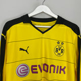 Shop 2015/16 DORTMUND AUBAMEYANG #17 L/S HOME SHIRT (XL) PUMA, classic football shirts, vintage football shirts & retro soccer jerseys at Cult Kits