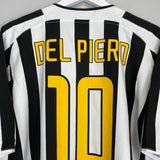 2003/04 JUVENTUS DEL PIERO #10 HOME SHIRT (XL) NIKE