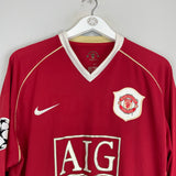 Shop 2006/07 MANCHESTER UNITED RONALDO #7 *PLAYER ISSUE* C/L L/S HOME SHIRT (XL) NIKE, classic football shirts, vintage football shirts & retro soccer jerseys at Cult Kits