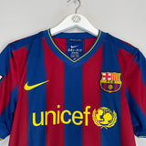 Shop 2009/10 BARCELONA MESSI #10 HOME SHIRT (S) NIKE, classic football shirts, vintage football shirts & retro soccer jerseys at Cult Kits