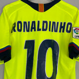 2005/06 BARCELONA RONALDINHO #10 AWAY SHIRT (M) NIKE