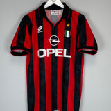 1994/95 AC MILAN WEAH #9 HOME SHIRT (M) LOTTO