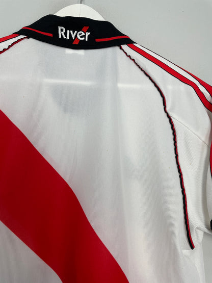 2000/02 RIVER PLATE HOME SHIRT (S) ADIDAS