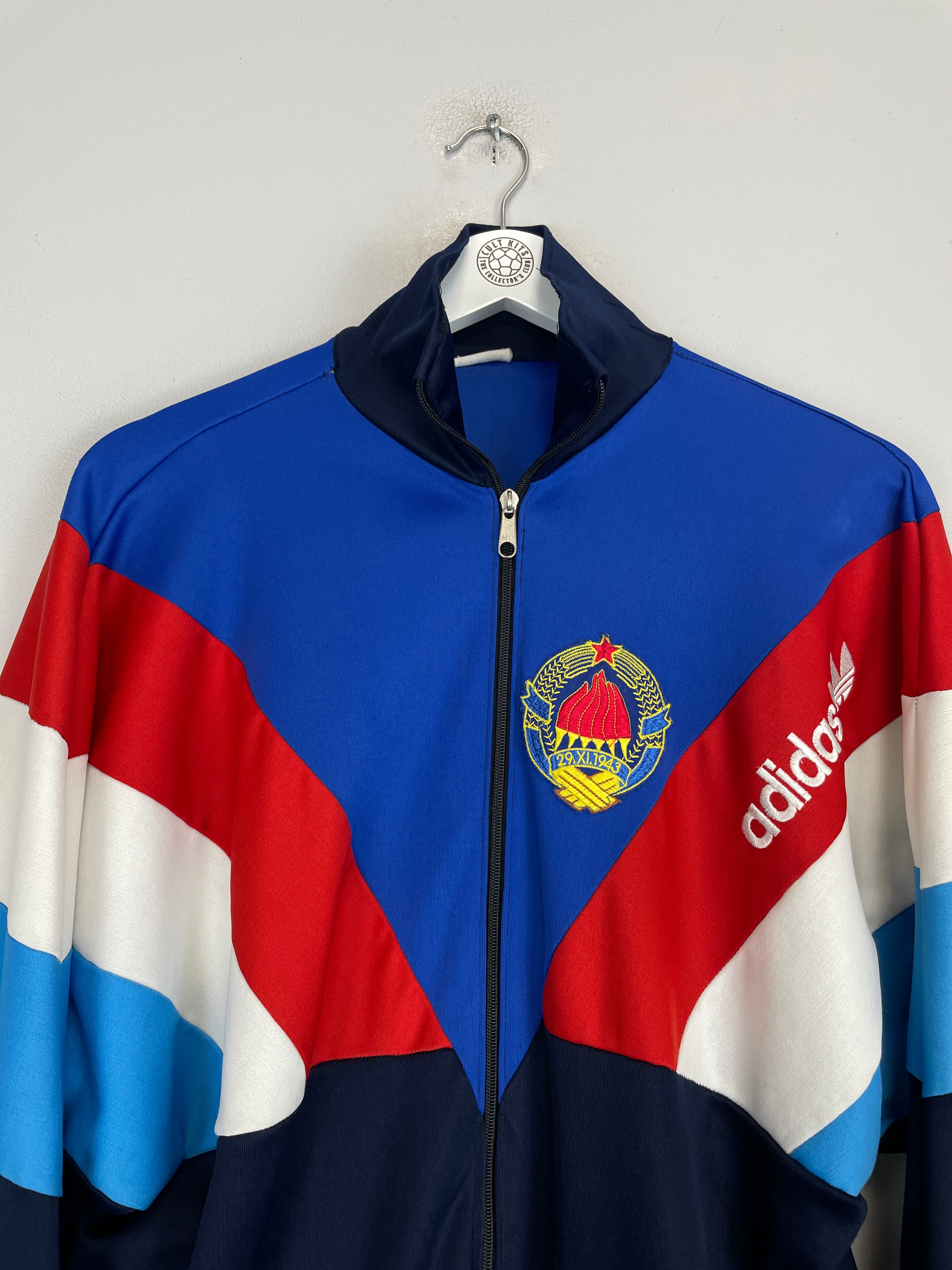 Shop 1990 YUGOSLAVIA TRACK JACKET (L) ADIDAS, classic football shirts, vintage football shirts & retro soccer jerseys at Cult Kits