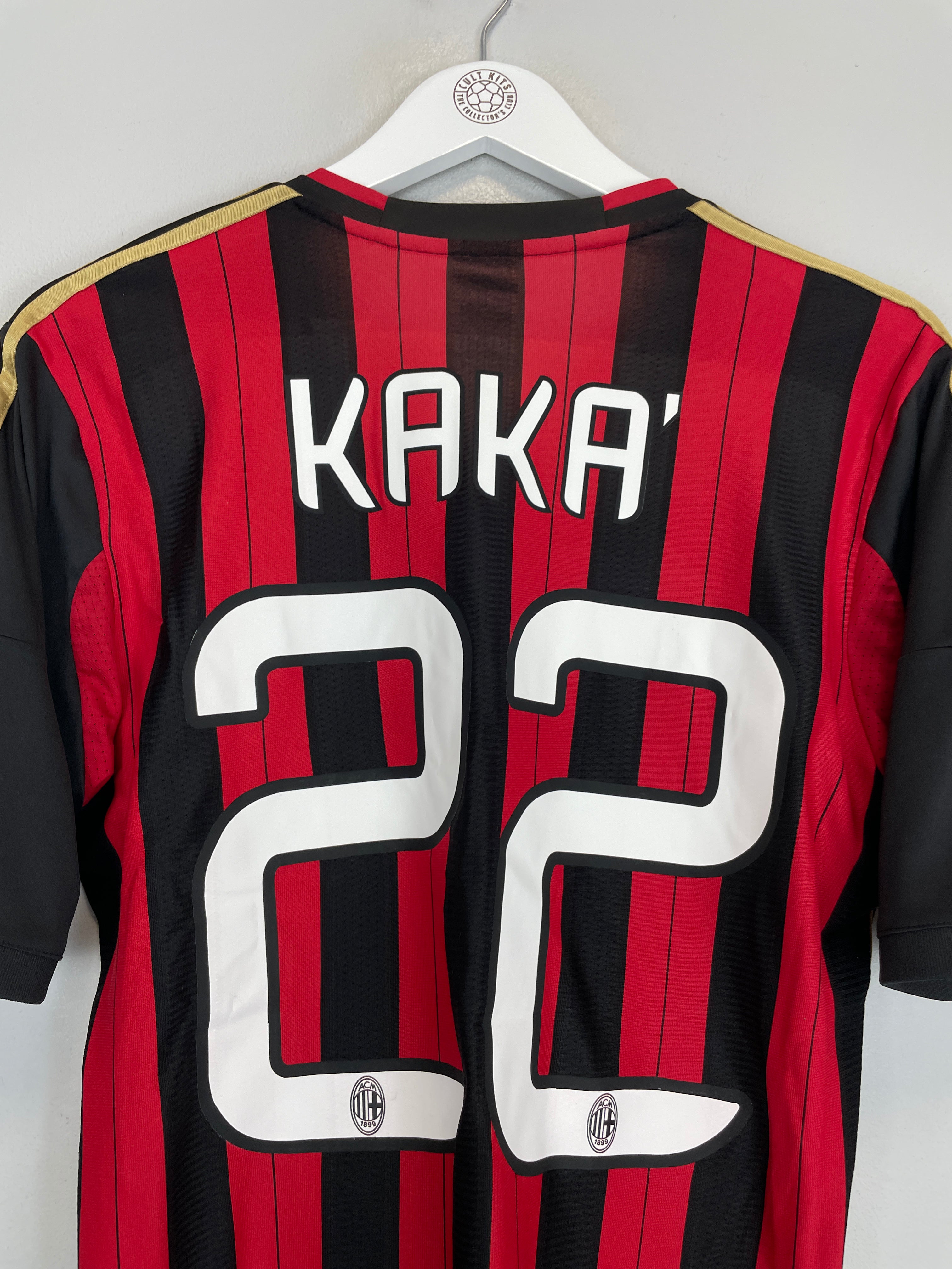Shop 2013/14 AC MILAN KAKA #22 HOME SHIRT (M) ADIDAS, classic football shirts, vintage football shirts & retro soccer jerseys at Cult Kits